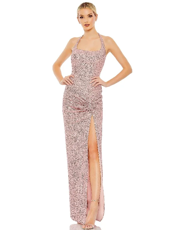 Mac Duggal 11279 Prom Long Halter Evening Gown