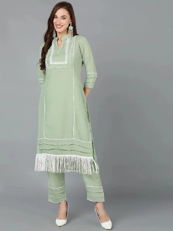 Ahika Women Poly Silk Solid Kurta With