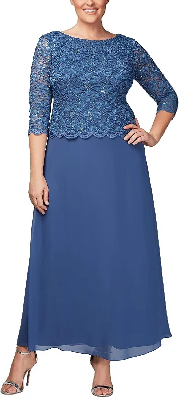 Alex Evenings AE412655 Plus Size Long Formal Dress