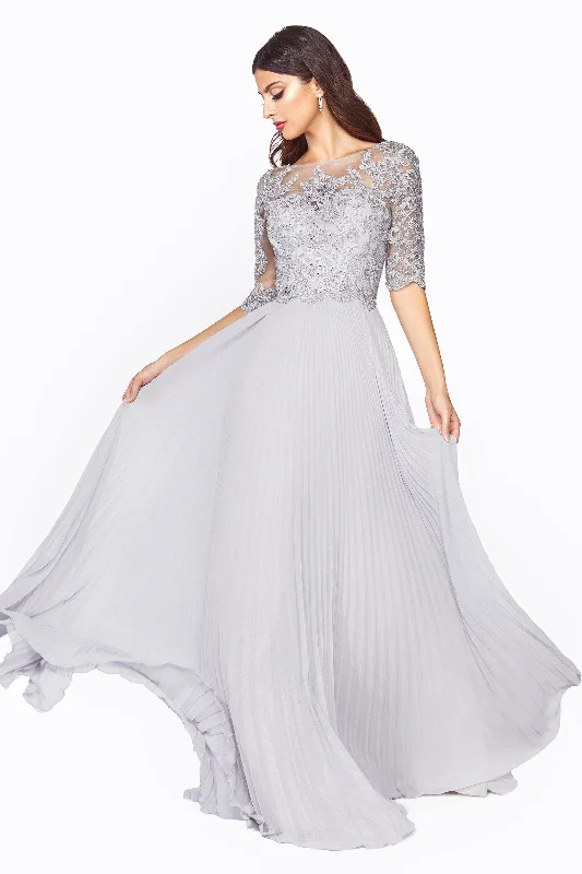 Cinderella Divine HT090 Long Formal Mother of the Bride Chiffon Dress