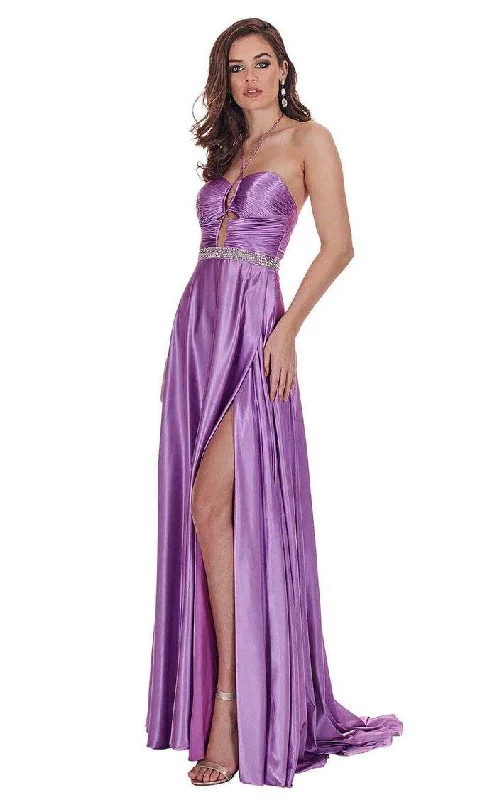 Rachel Allan Prom Long Halter Formal Prom Gown 6521