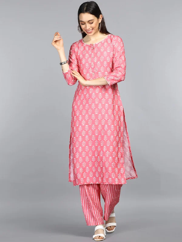 Ahika Polyester Printed Kurta Pant Set-PKSET1066_3XL