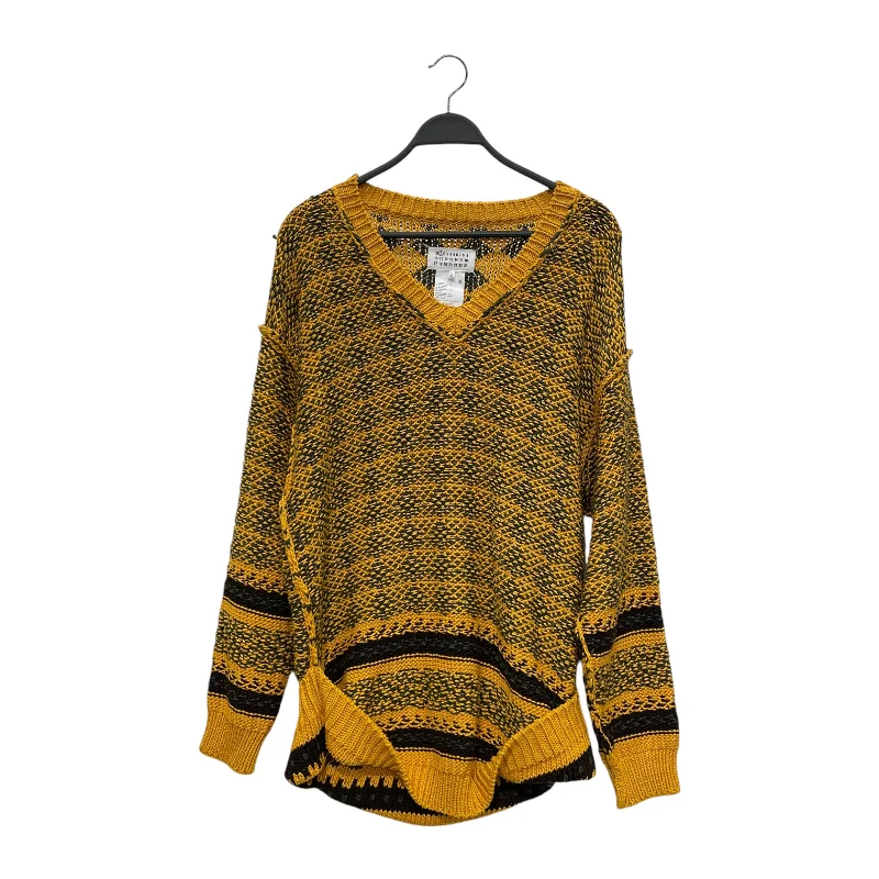 Maison Margiela/Heavy Sweater/L/All Over Print/Cotton/YEL/