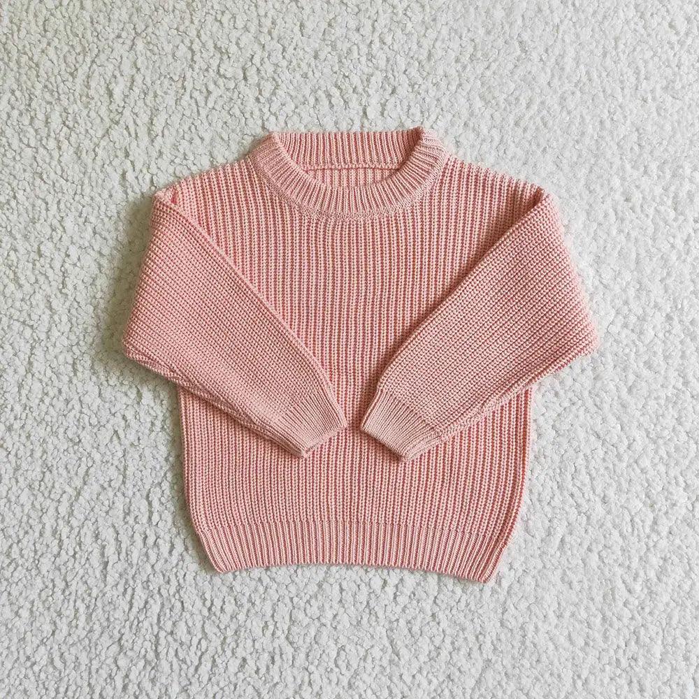 Toddler's Girl’s Pink Fall Sweater