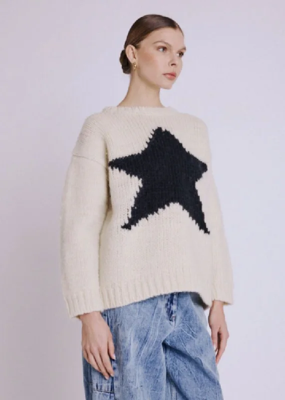 Berenice Ambre Round Neck Star Sweater