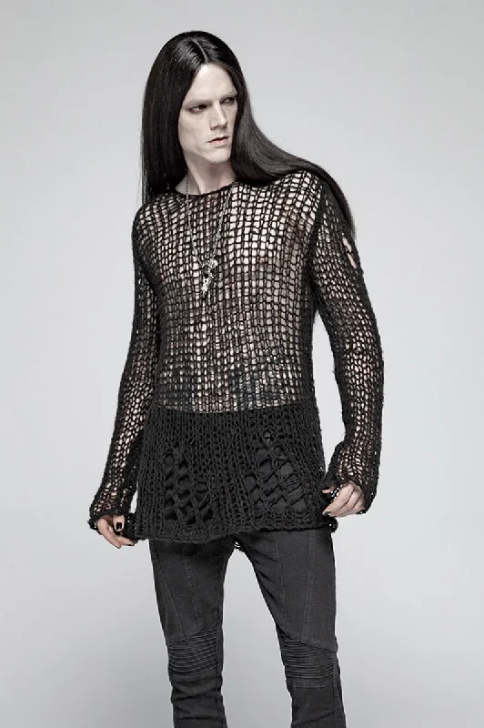 Doom Metal Shredded Sweater Top [Unisex]