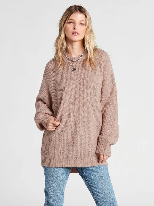 Fresh Fuzz Sweater - Mauve