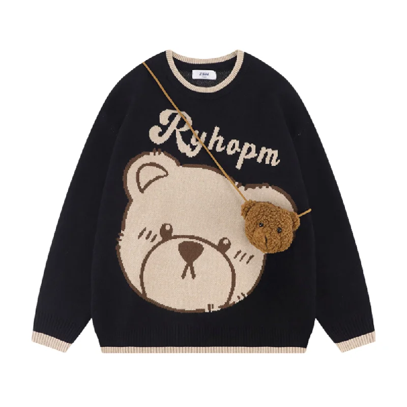 Lazy Bear Knitted Sweater