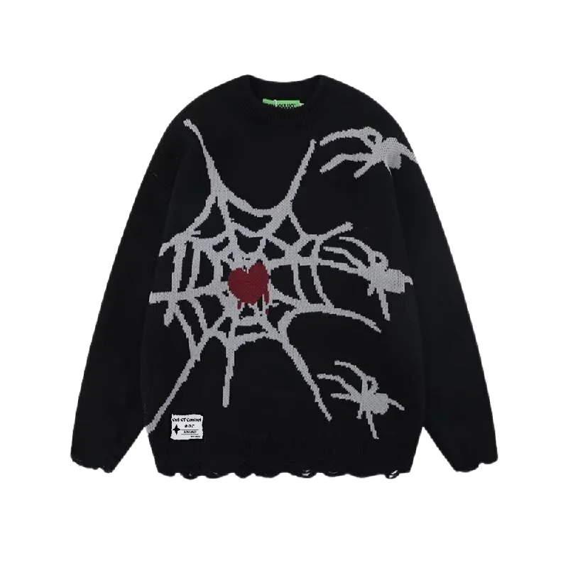 OOC' High Street Retro Spider Loose Knit Sweater