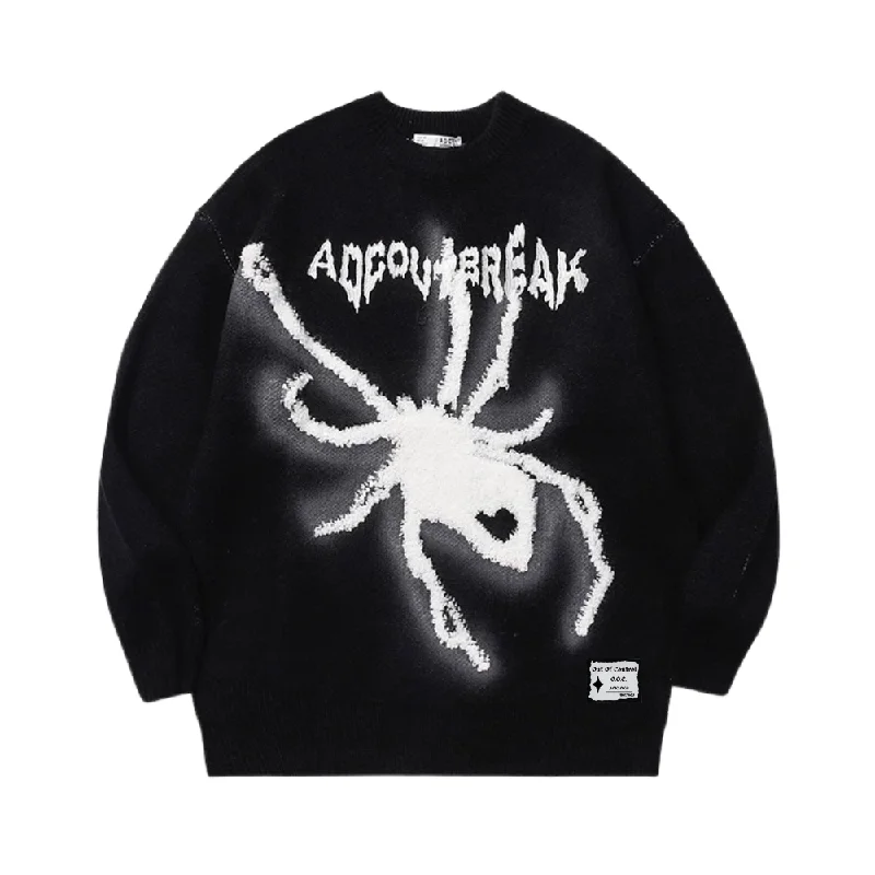 OOC' High Street Vintage Jacquard Spider Knit Sweater