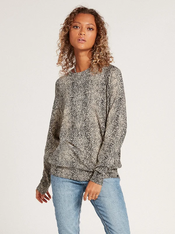 Over N Out Sweater - Animal Print