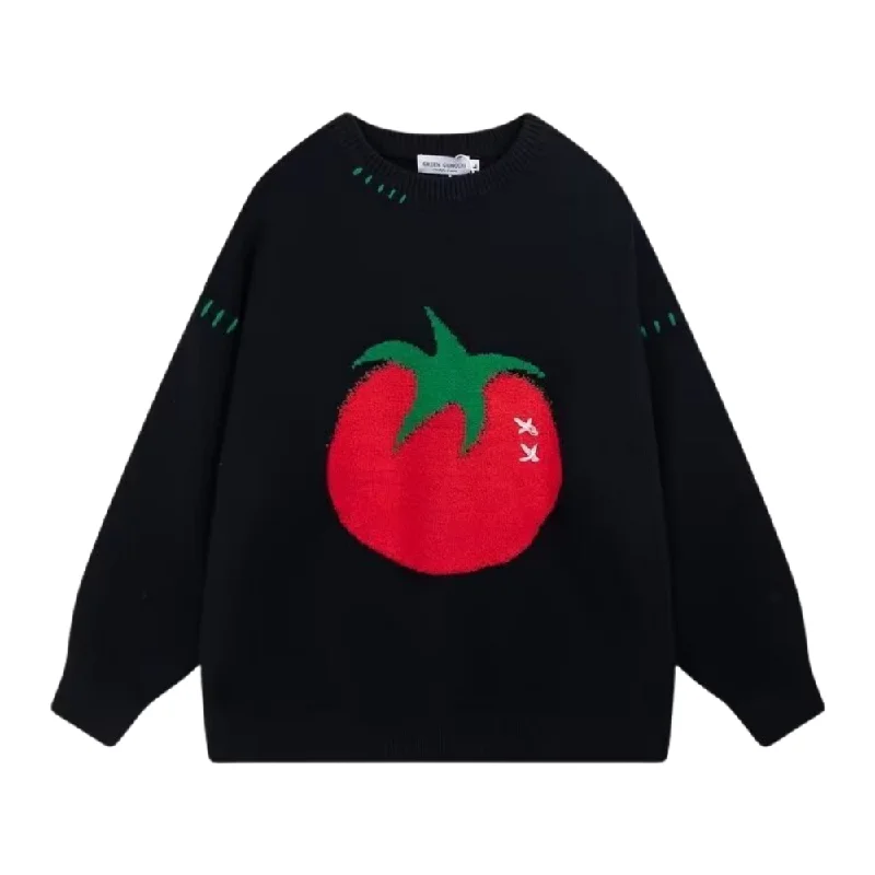 Tomato Embroidered Sweater