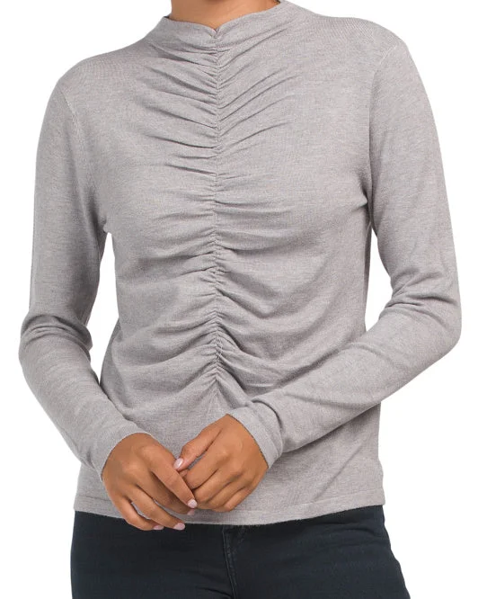 VILA MILANO Long Sleeve Cinch Front Sweater