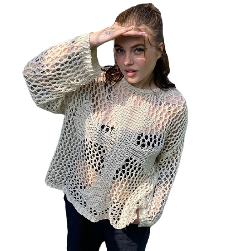 Women's Cross Hollow Sweater