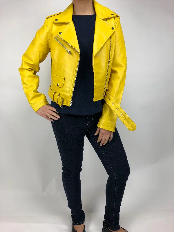 Women's Classic Biker Yellow [ SLIM FIT ]