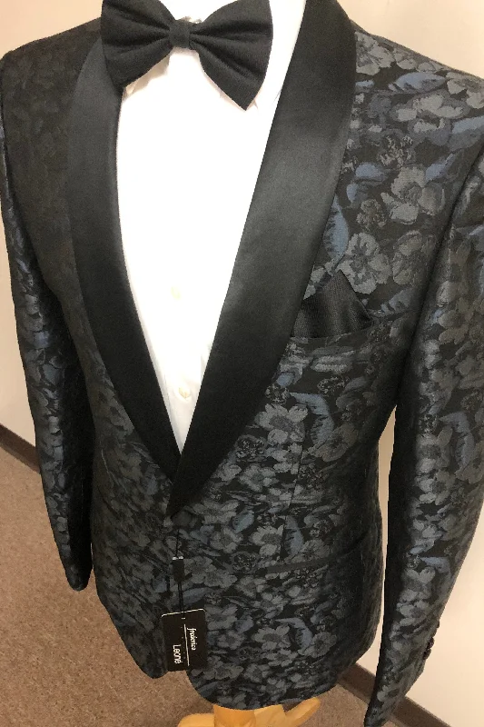 "Stefano" Black Tuxedo Jacket (Separates)