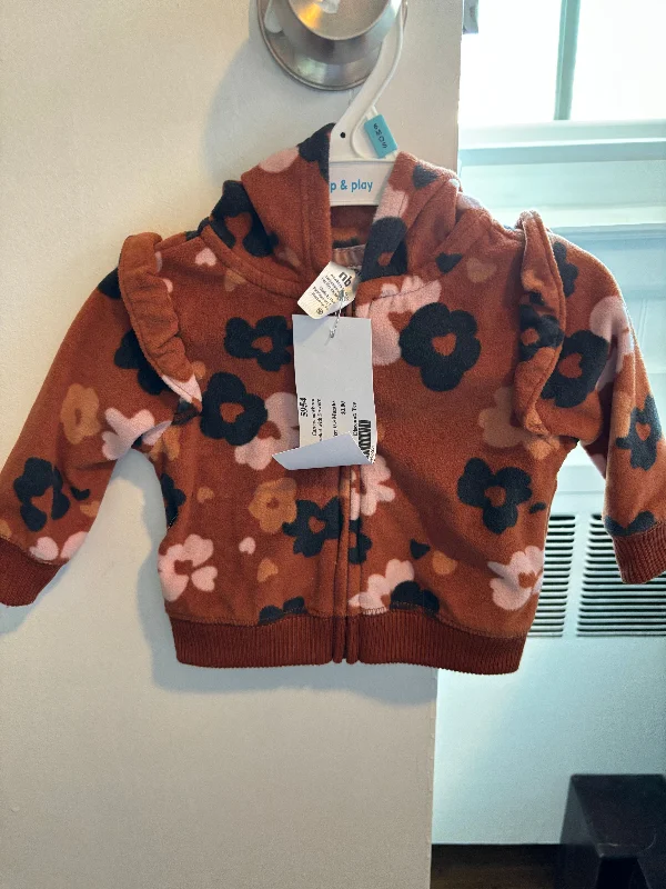 Carters newborn Brown jacket with flowers 0-3 Months