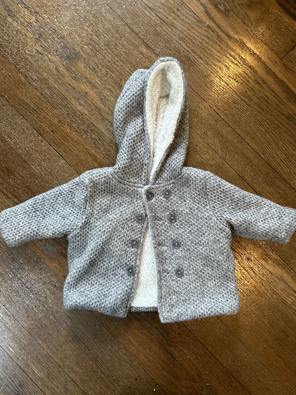 Little Rickys Grey Fleece with Sherpa lining 3-6 Months