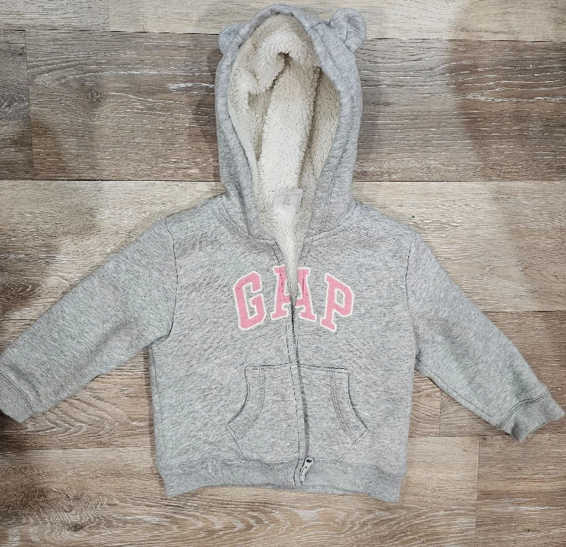 Baby Gap Gray hoodie with soft lining 18-24 Months