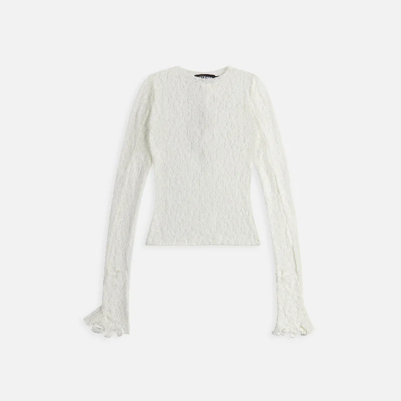 EB Denim Lombardi Lace Top - Off White