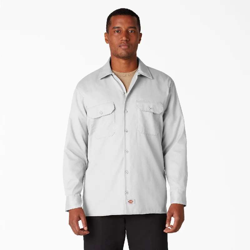 Long Sleeve Work Shirt, White