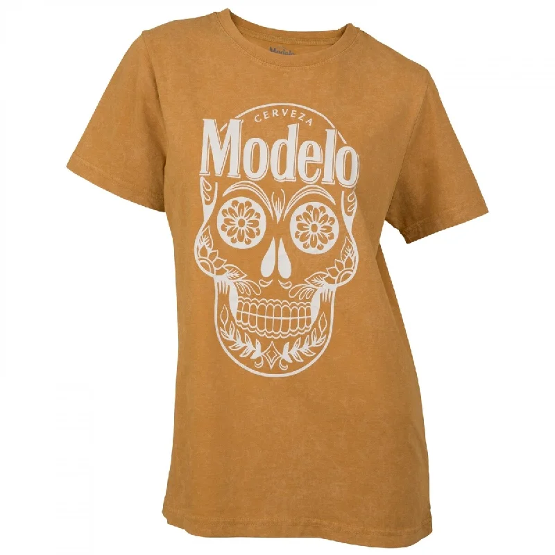 Modelo Especial Sugar Skull Logo Mineral Wash Womens TShirt