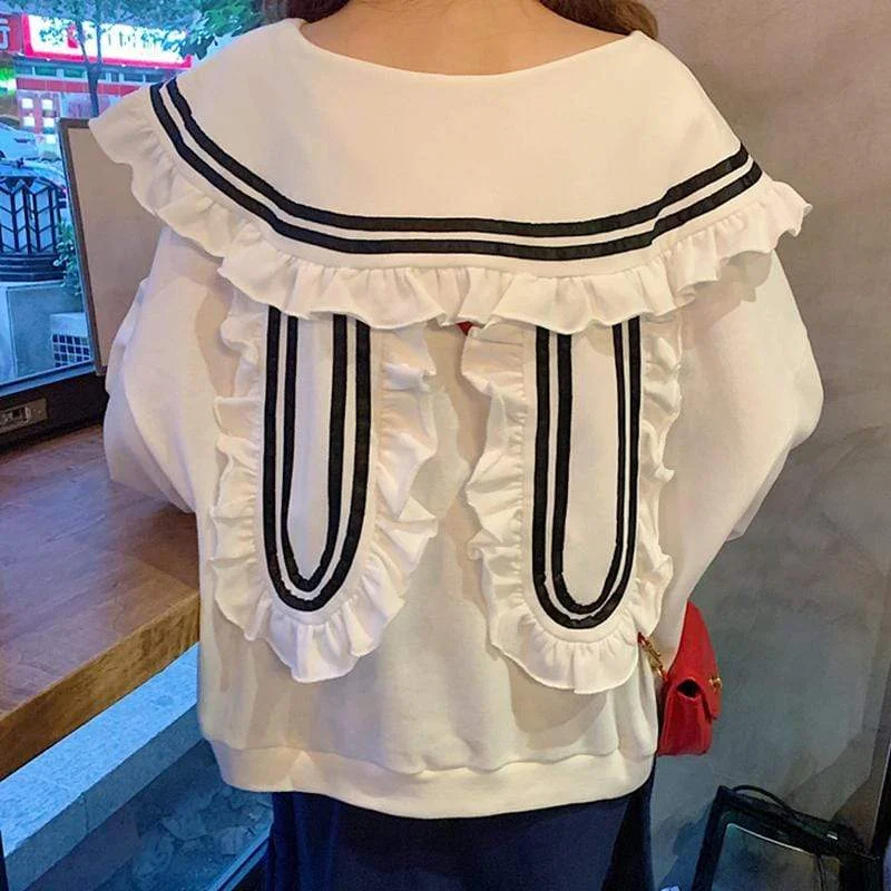 Rabbit Ear Puff Sleeved Shirt