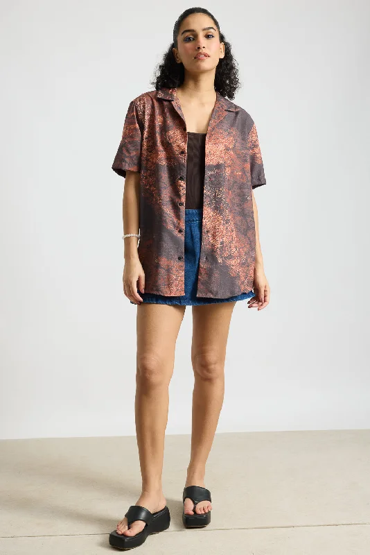 Desty Print Women's Resort Shirt