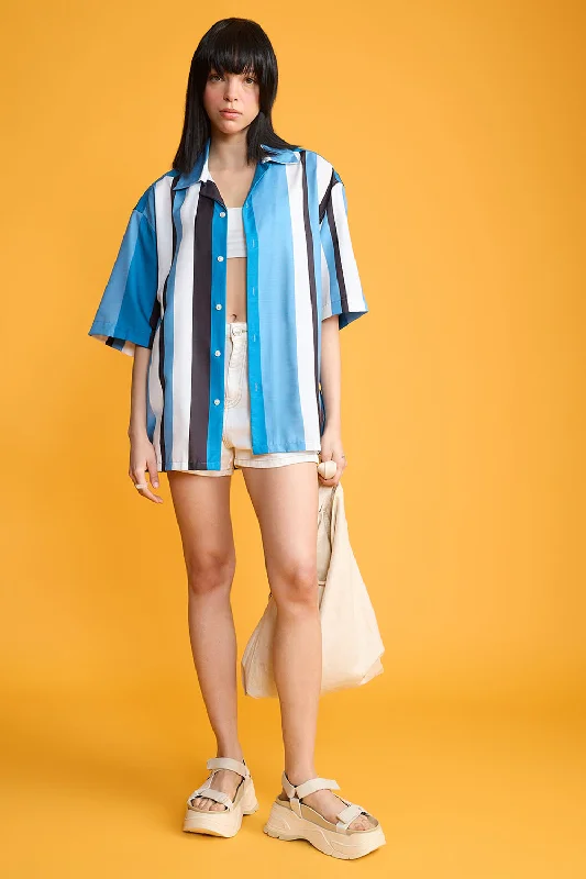 Striped Women's Resort Shirt