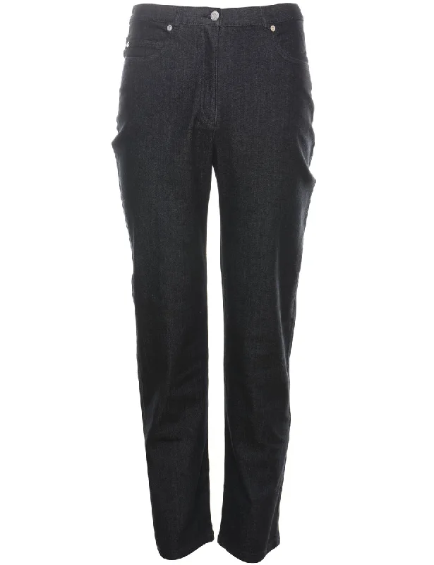 Dark Wash Straight-Leg Denim Trousers - W28 L31