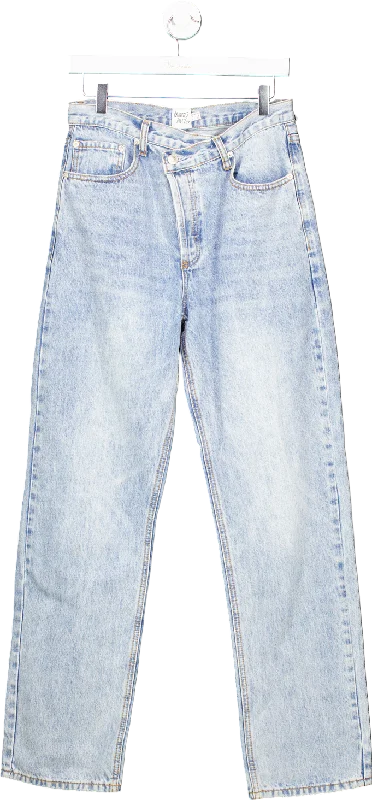 Princess Polly Light Blue Denim Jeans UK 10