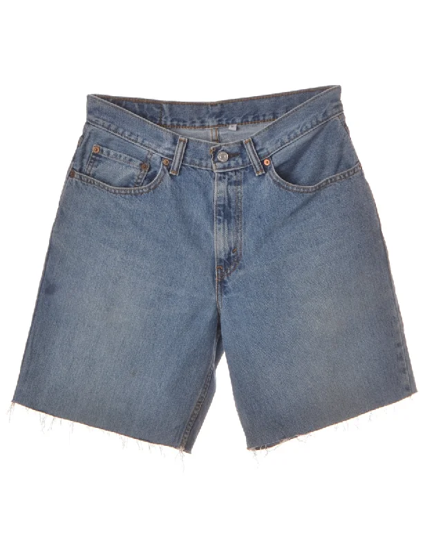 Label Mens Cut Off Denim Shorts