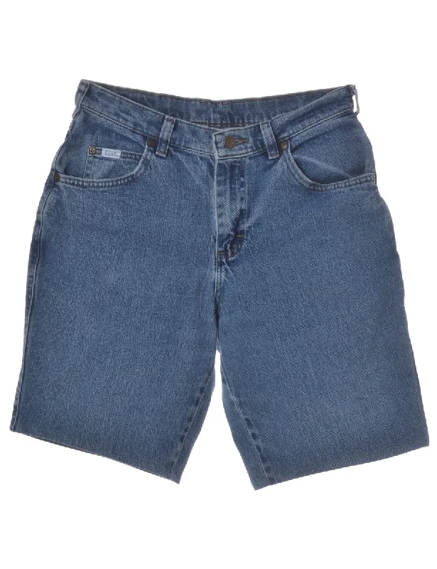 Label Cut Off Denim Shorts