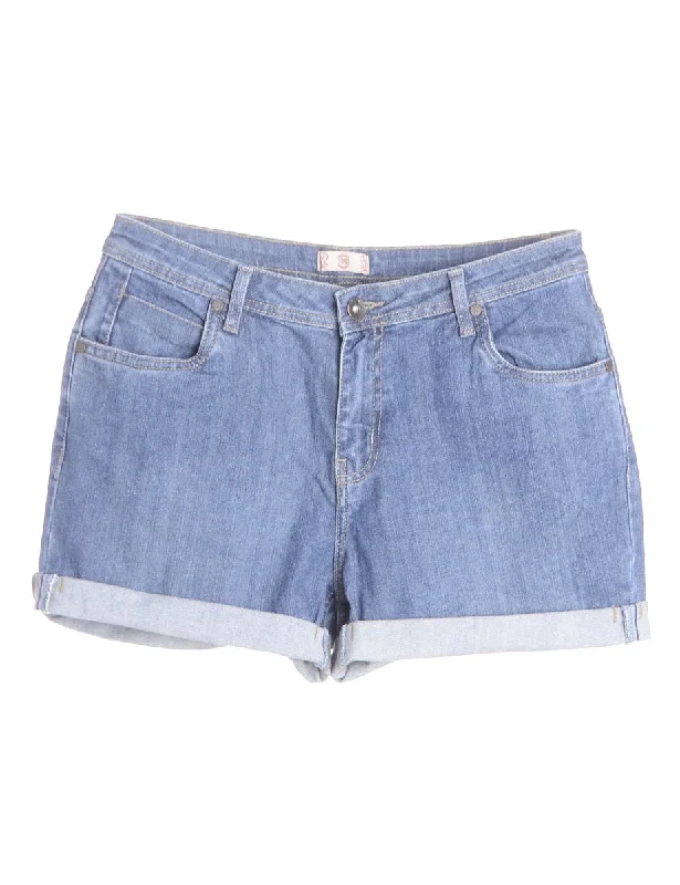 Label Willow Rolled Hem Denim Shorts