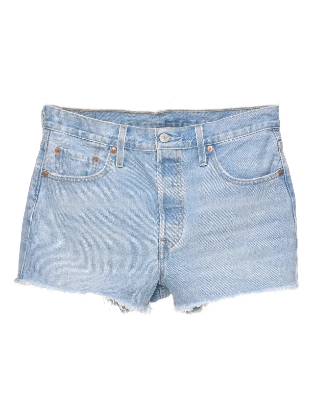 Levi's Light Wash Cut-off Denim Shorts - W31 L2