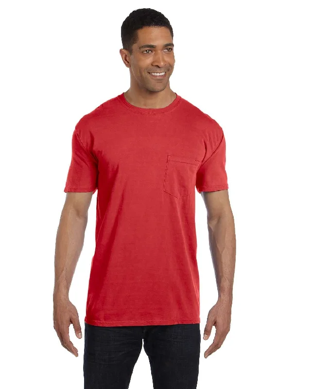 Comfort Colors Garment-Dyed Pocket T-Shirt | Red