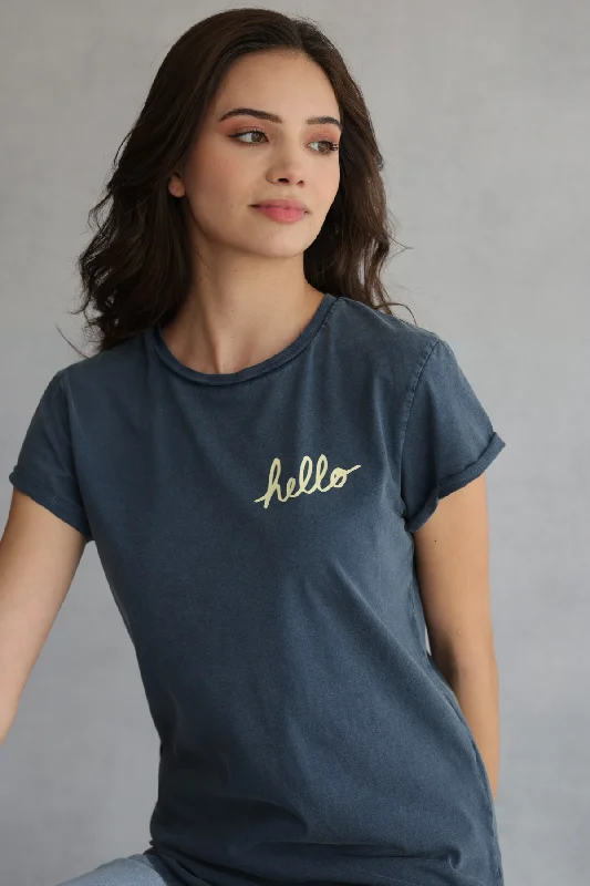 Denim Hello T-Shirt