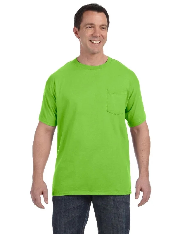 Hanes Authentic-T Pocket T-Shirt | Lime