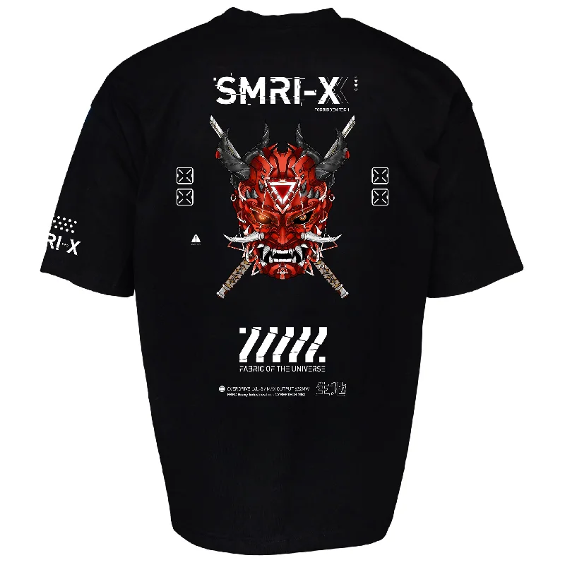 SMRI-X Black Oversized Short Sleeve T