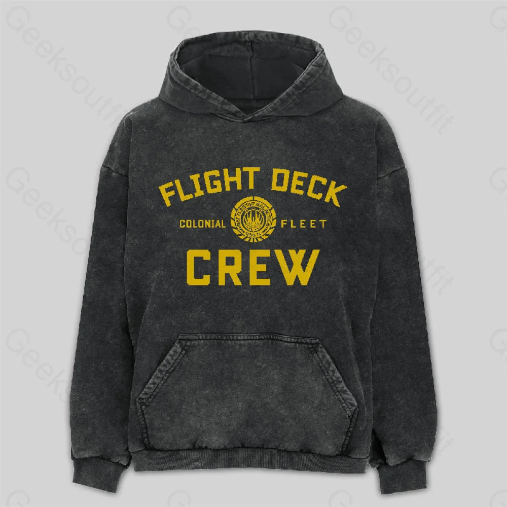 Battlestar Galactica Flight Deck Crew Washed Hoodie