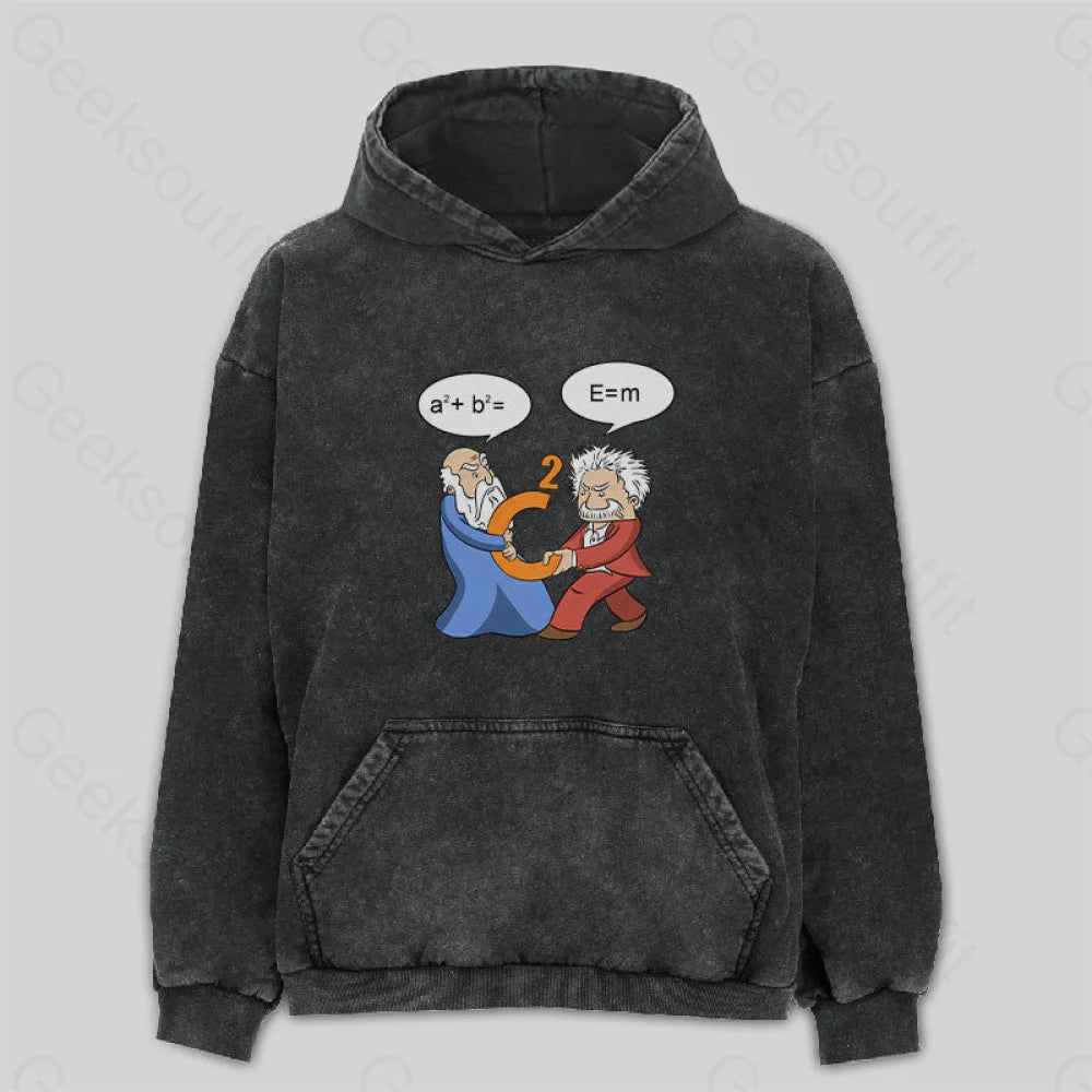 Funny Scientist Washed Hoodie