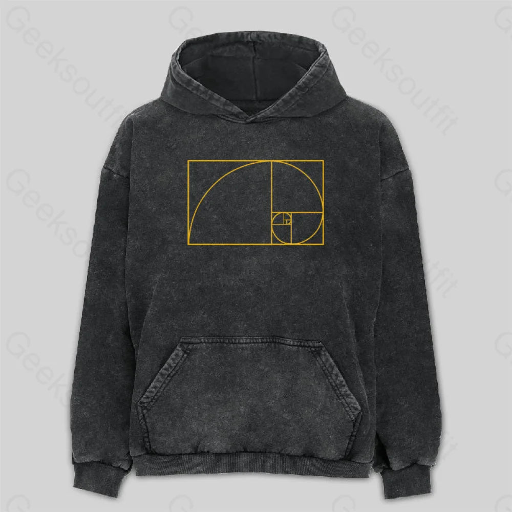 Golden Spiral Washed Hoodie