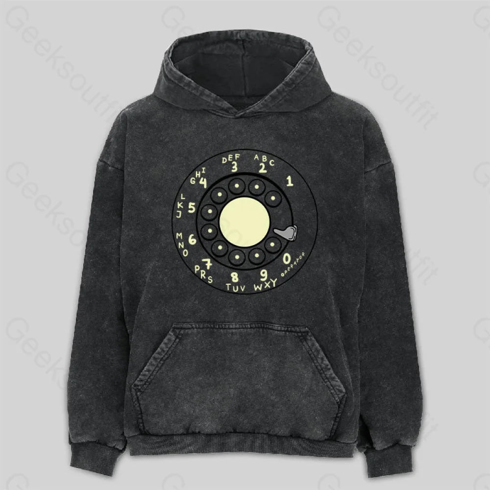 Rotary Dial Washed Hoodie