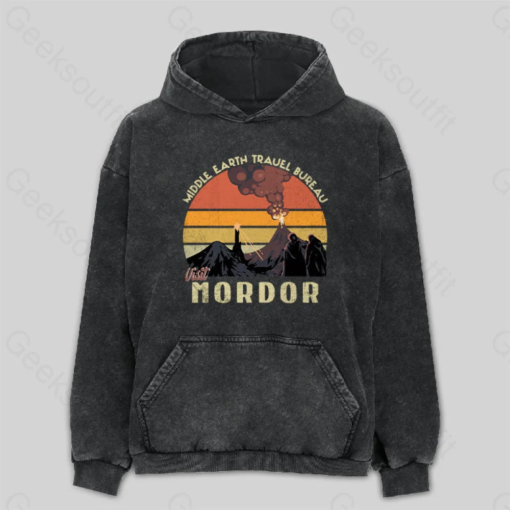 Visit Mordor Washed Hoodie