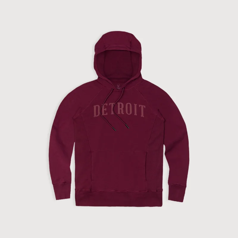 Women's Detroit Heritage Hoodie - Cherry