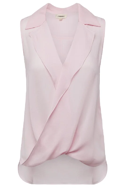 Freja Sleeveless Draped Blouse