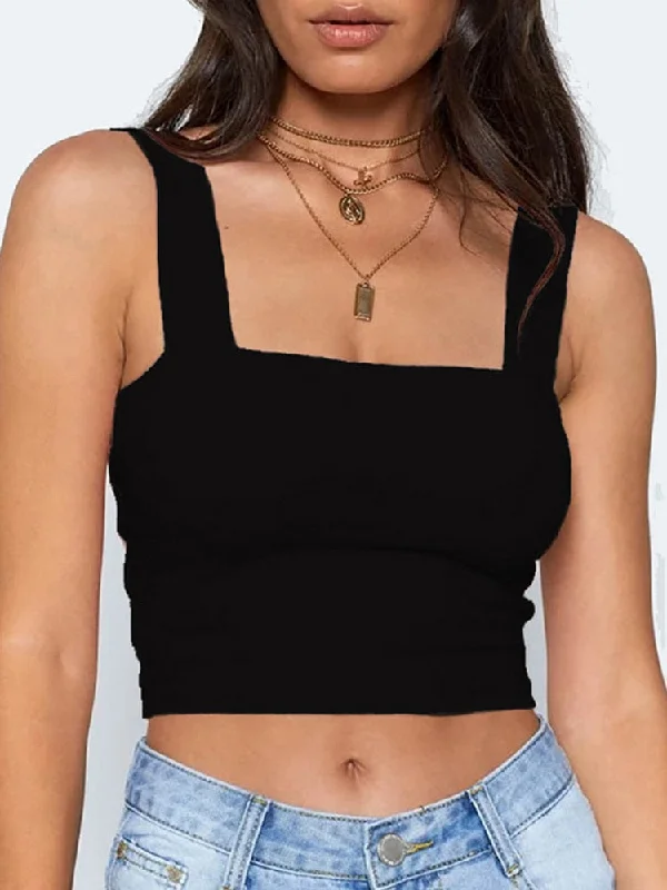 Square Neck Sleeveless Top