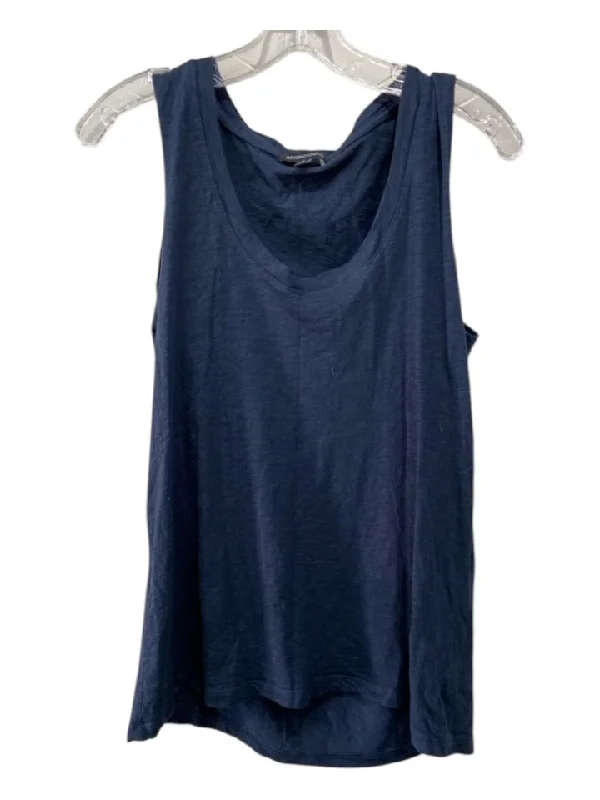 Beyond Yoga Size M Navy Blue Modal Blend Sleeveless Scoop Neck Top