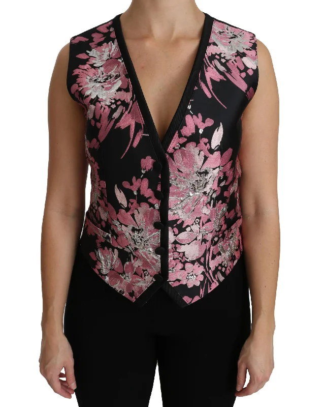 Dolce & Gabbana Floral Brocade Sleeveless Top