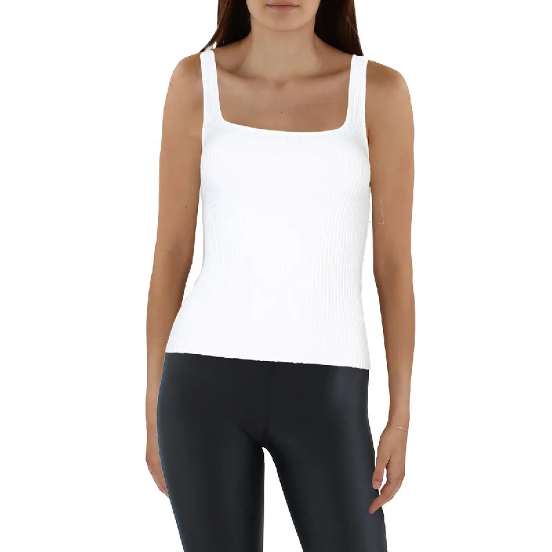 Womens Square Neck Sleeveless Shell